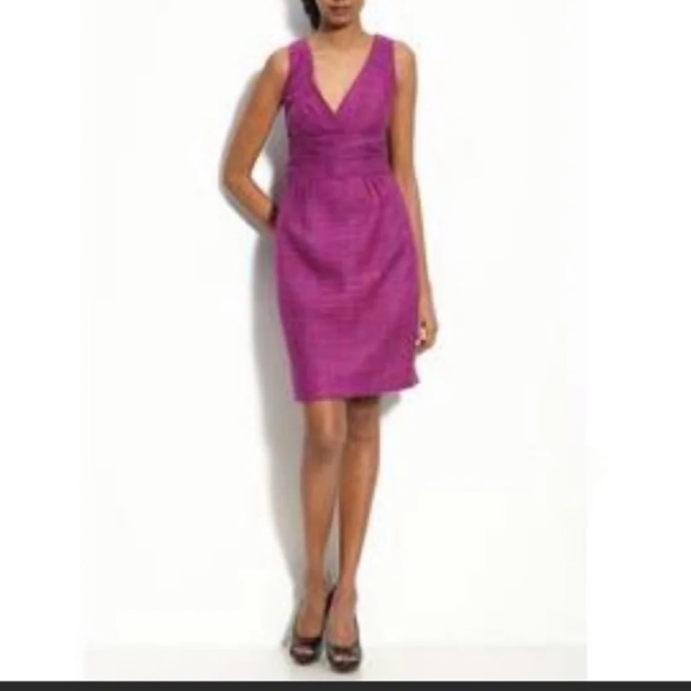 Trina Turk Concetta Tweed V-neck Dress Size 4